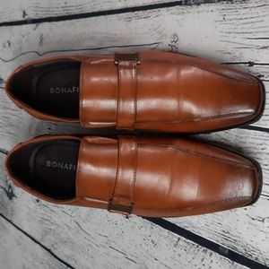BONAFINI Men's Dress Shoes style no 4199-005 Cognac Size 9 (fit like a 10)